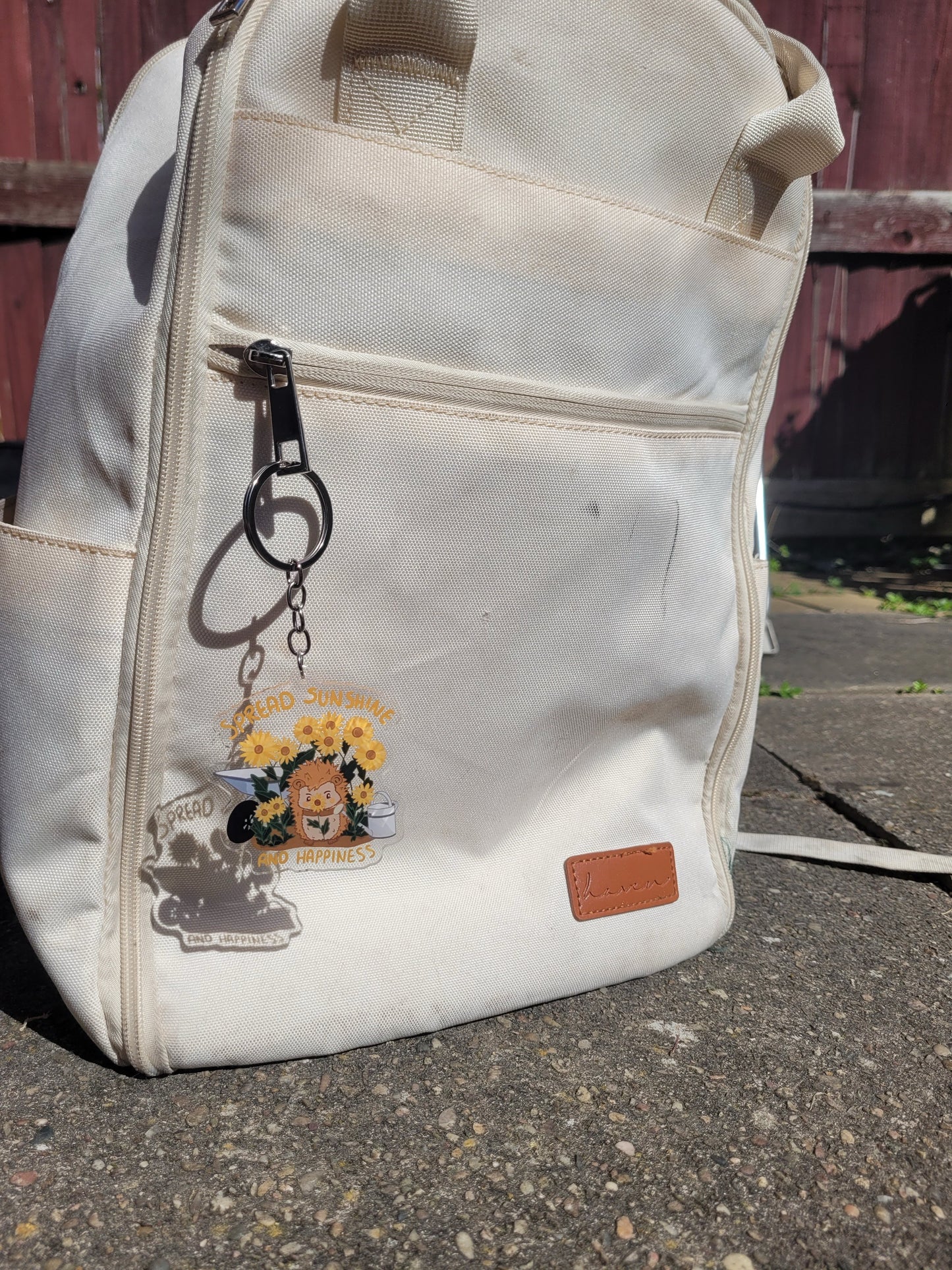 Spread happiness keychain