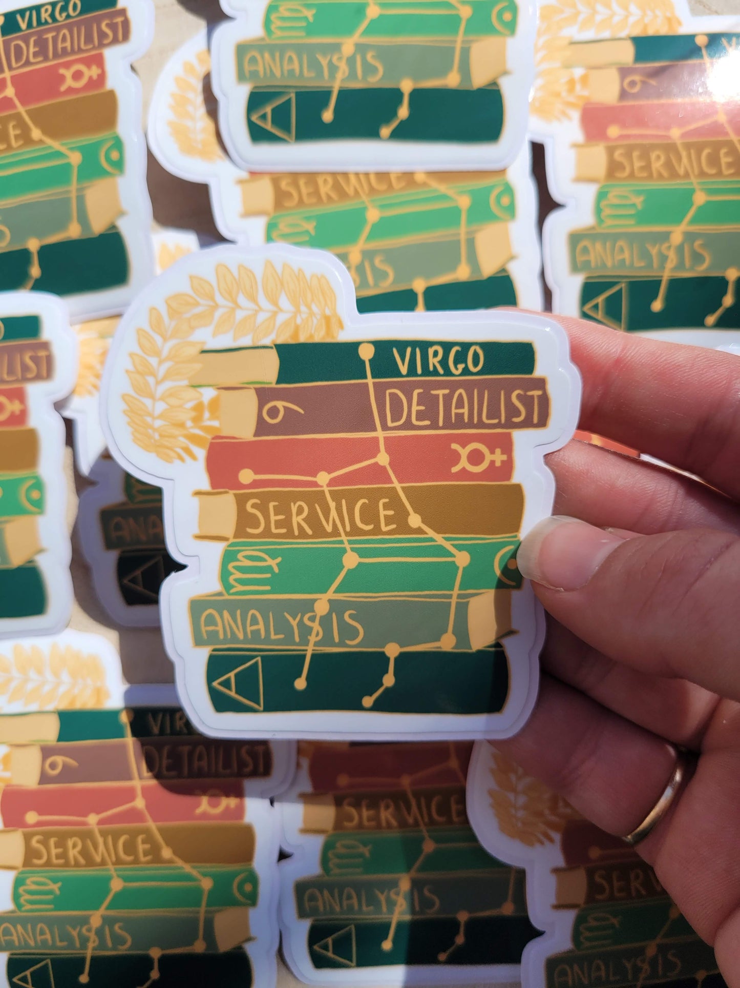 Virgo Bookstack Sticker