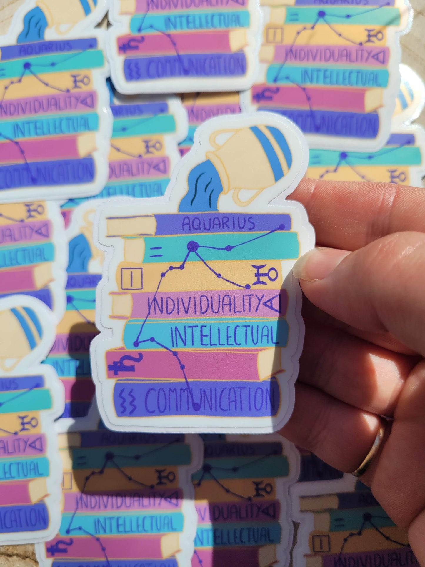 Aquarius Bookstack sticker