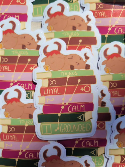 Taurus Bookstack Sticker