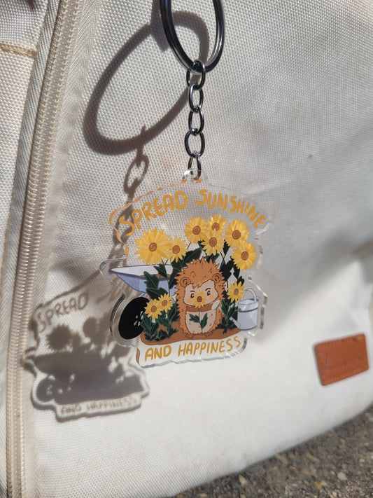 Spread happiness keychain