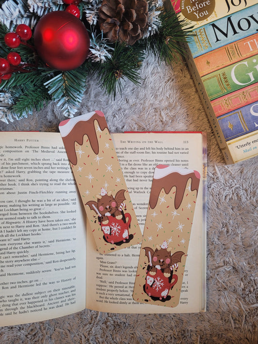 Milk hot chocolate bookmark