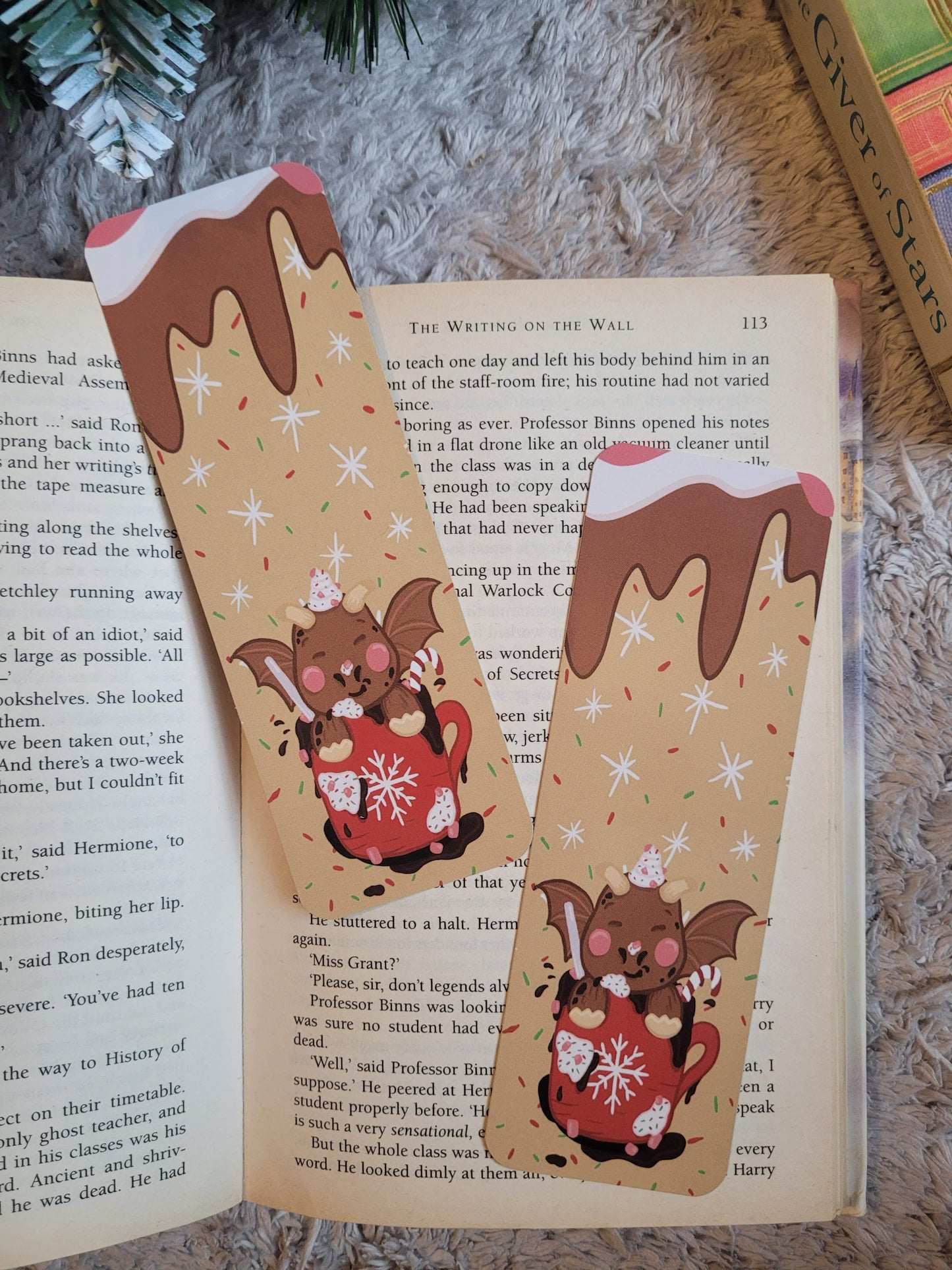 Milk hot chocolate bookmark