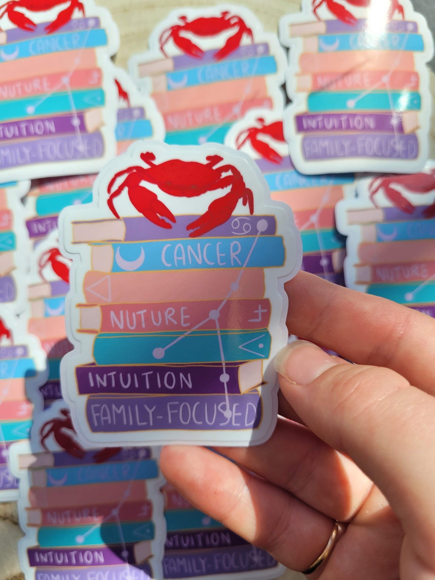 Cancer Bookstack Sticker