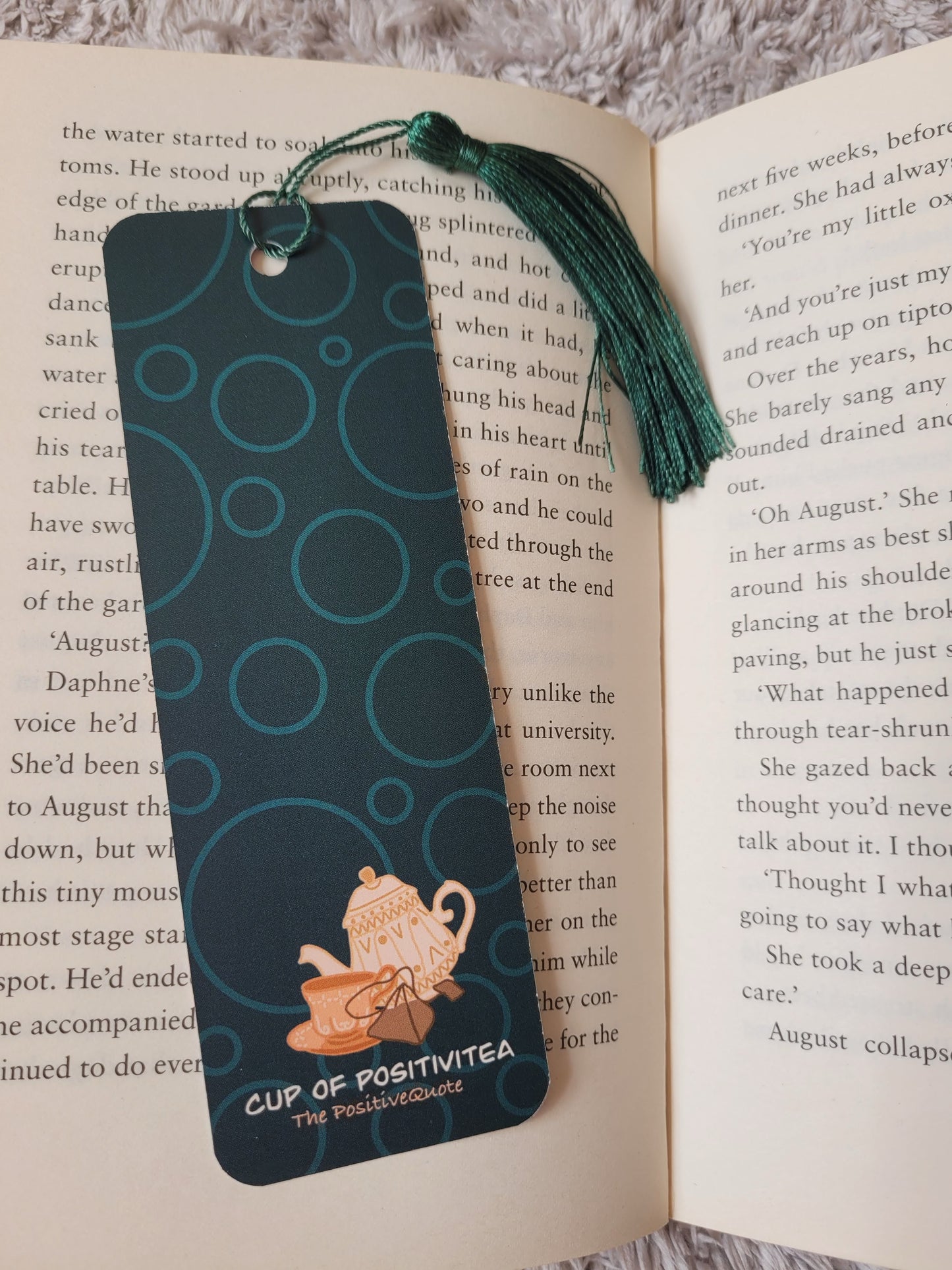 Cup of Positivitea bookmark
