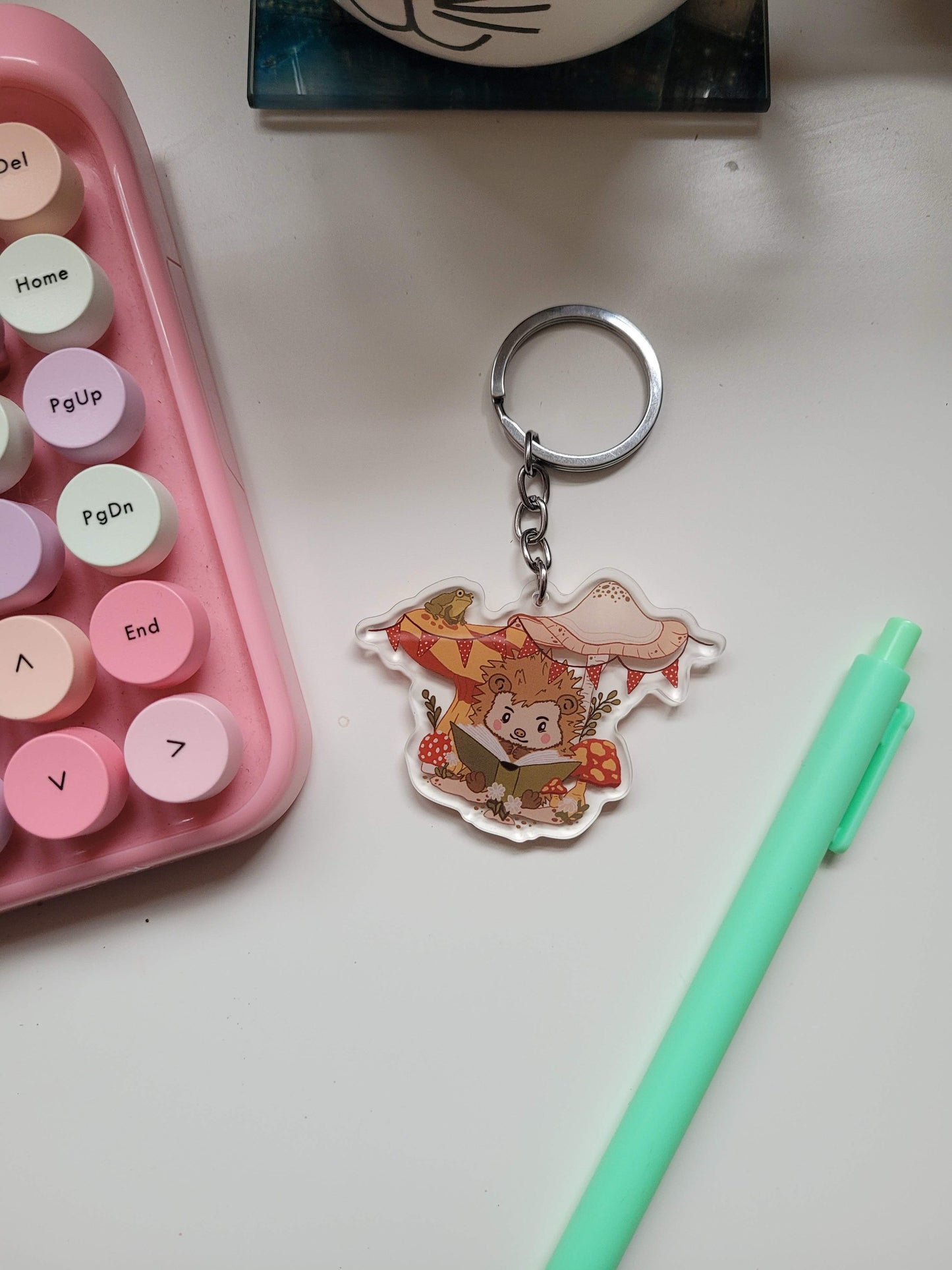 Owen reading keychain