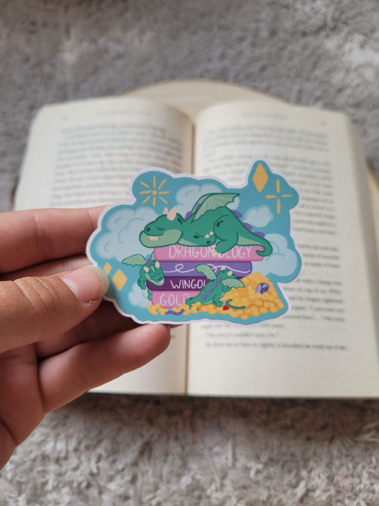 Dragon Bookstack sticker