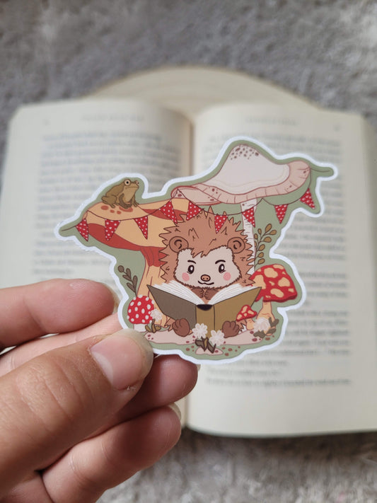 Owen reading sticker