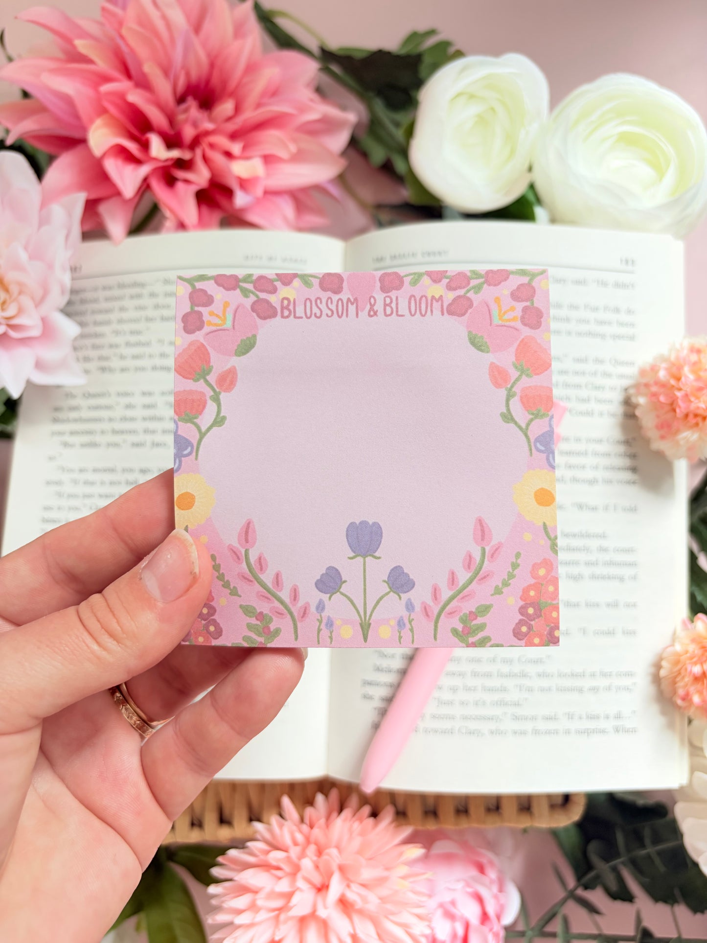 Bloom and blossom sticky note