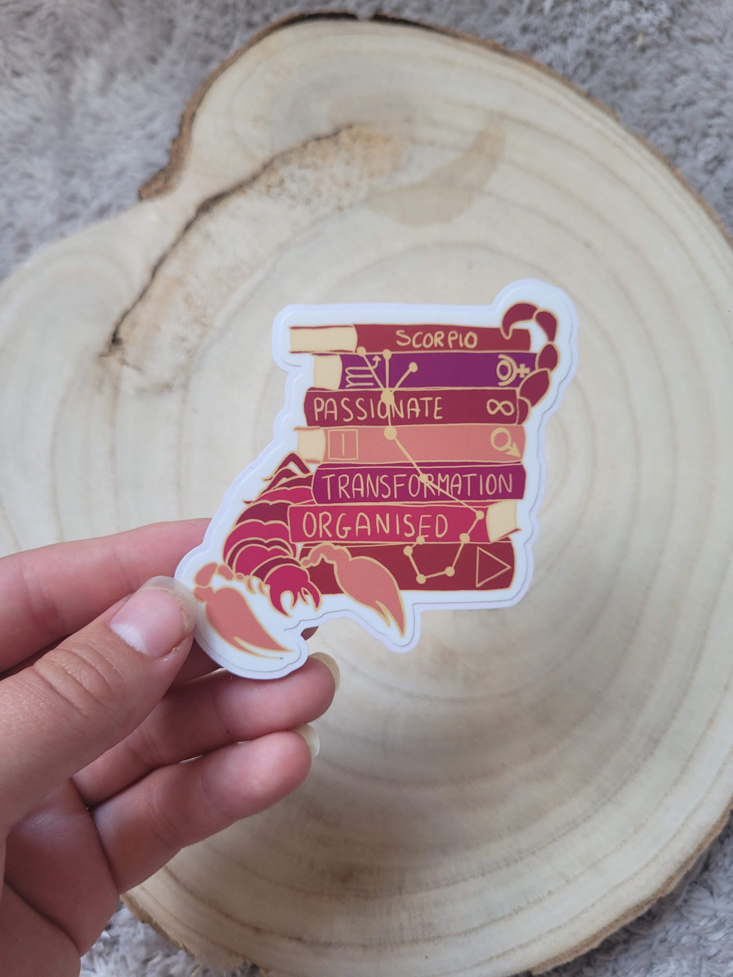 Scorpio Bookstack Sticker