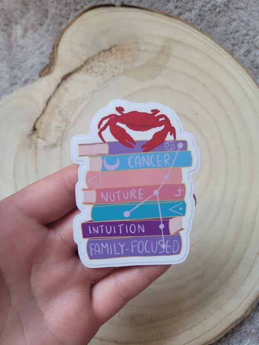 Cancer Bookstack Sticker