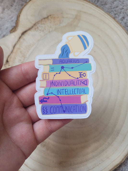 Aquarius Bookstack sticker