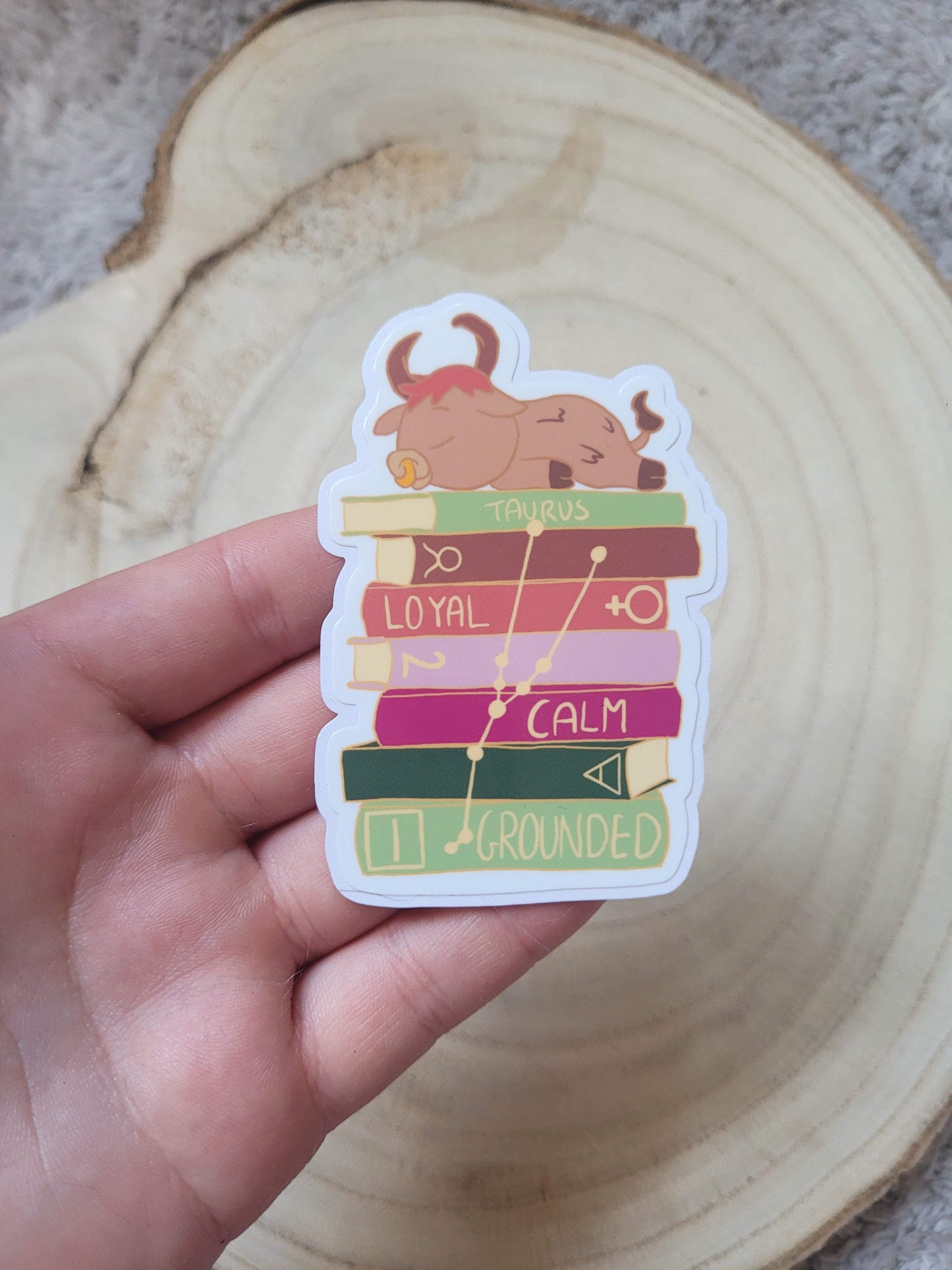 Taurus Bookstack Sticker