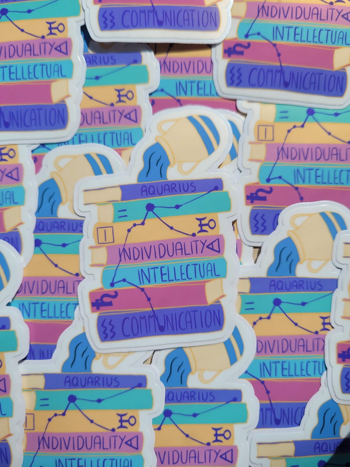 Aquarius Bookstack sticker