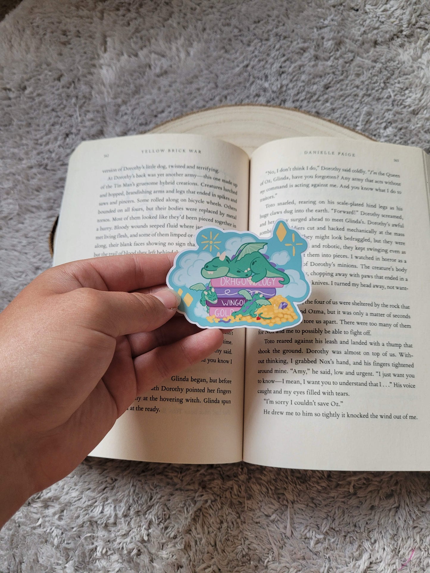 Dragon Bookstack sticker