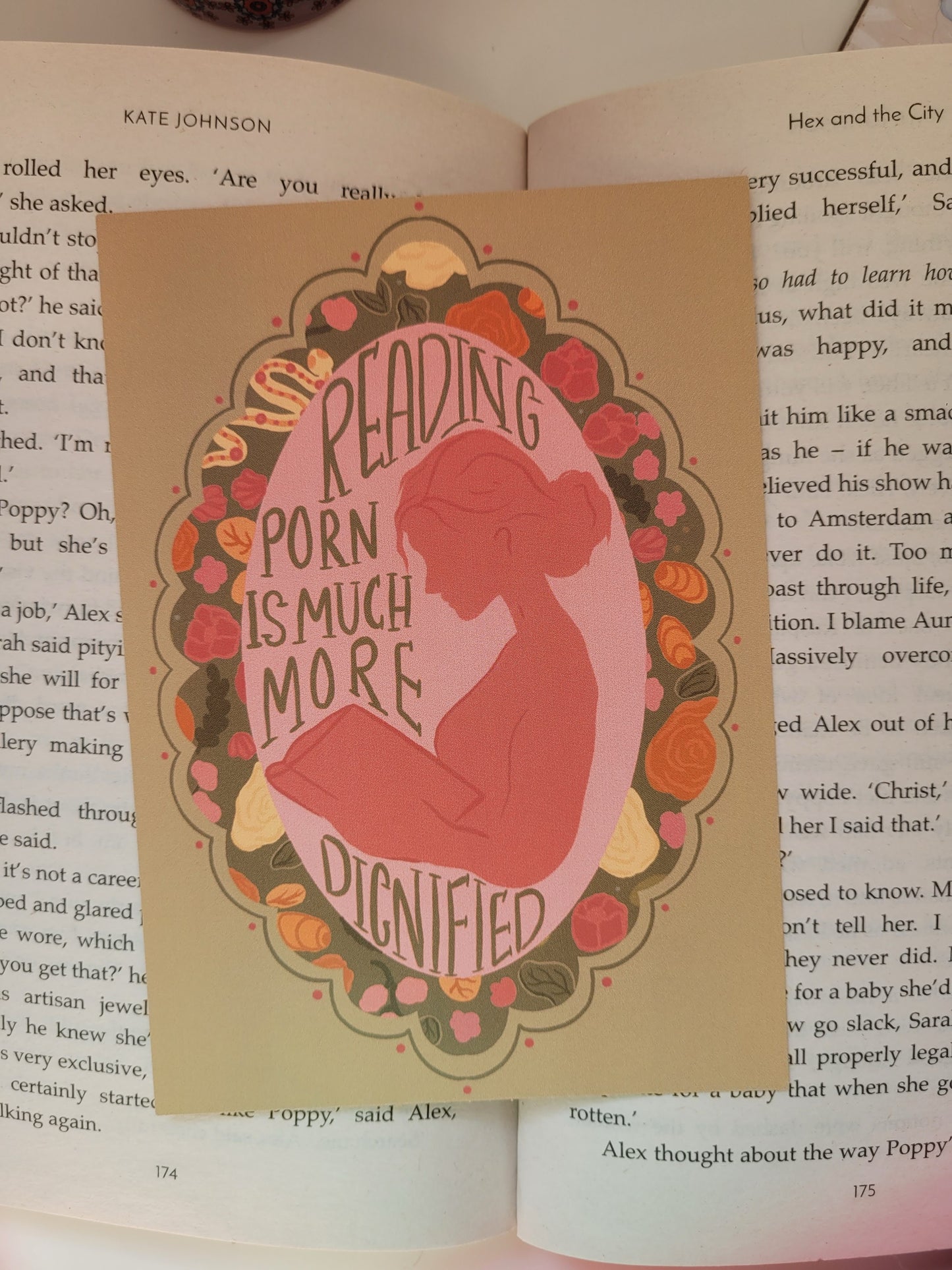 Reading P*rn is much more dignified postcard