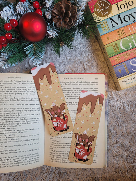 Milk hot chocolate bookmark