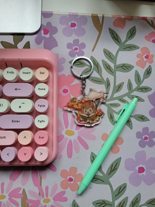 Owen reading keychain