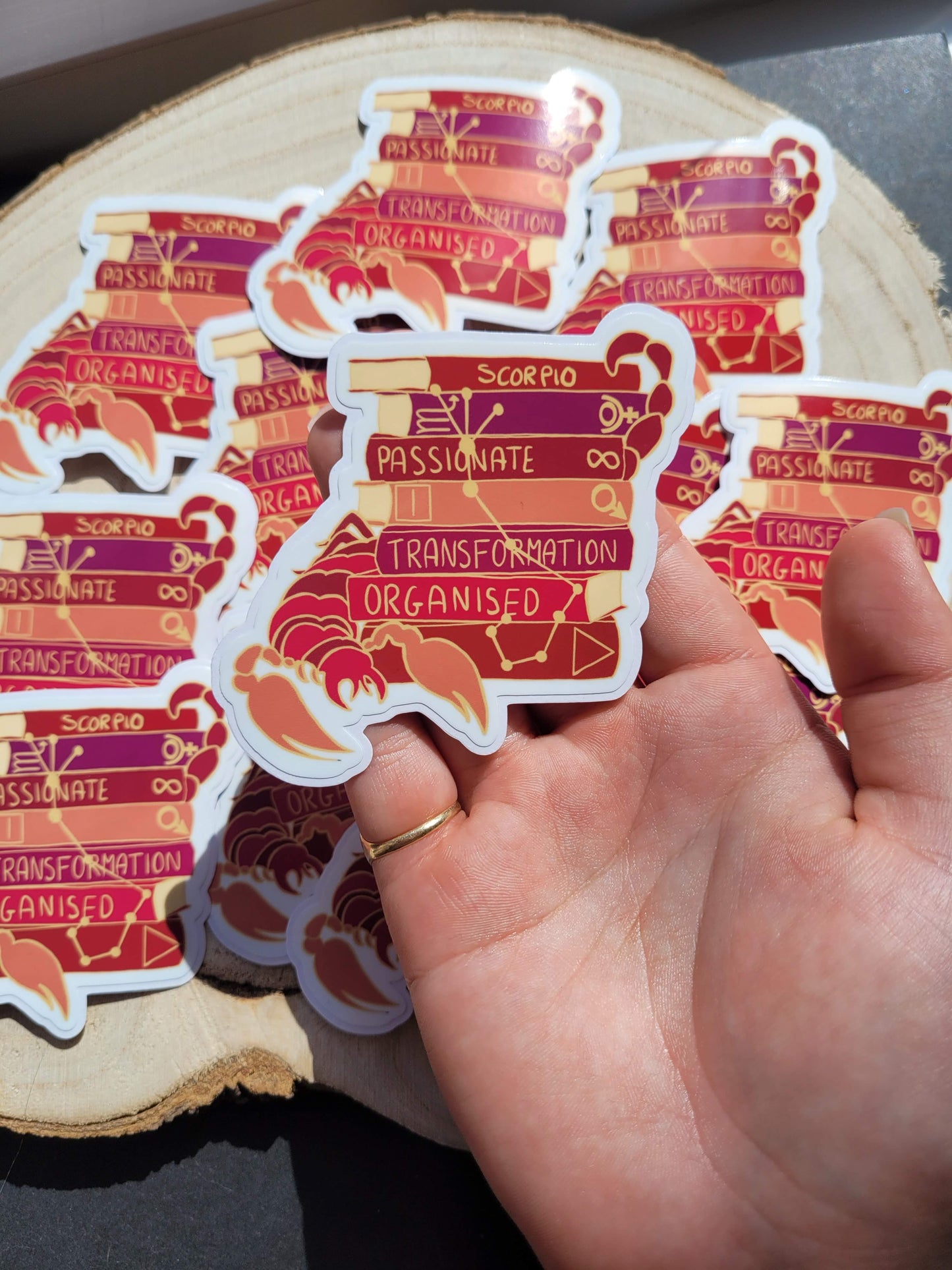 Scorpio Bookstack Sticker