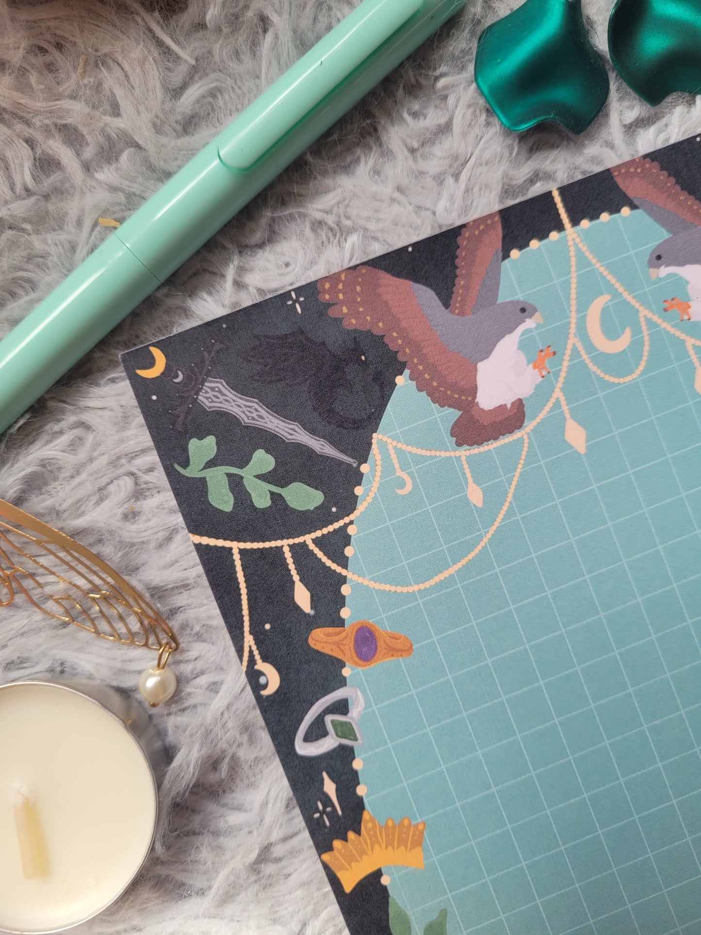 Fantasy lovers a5 memo pad/ notepad