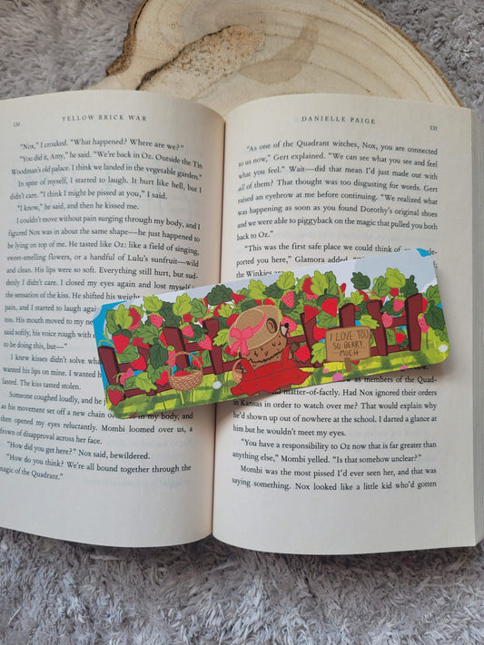 Strawberry hedgehog Bookmark