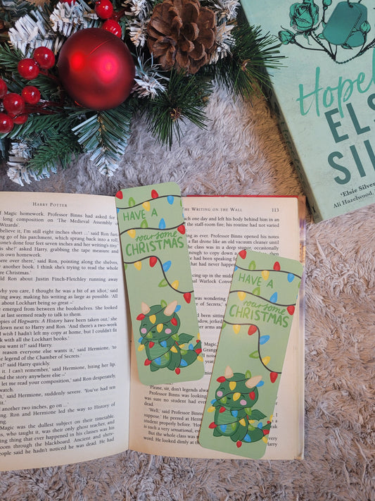 Have a roarsome Christmas bookmark