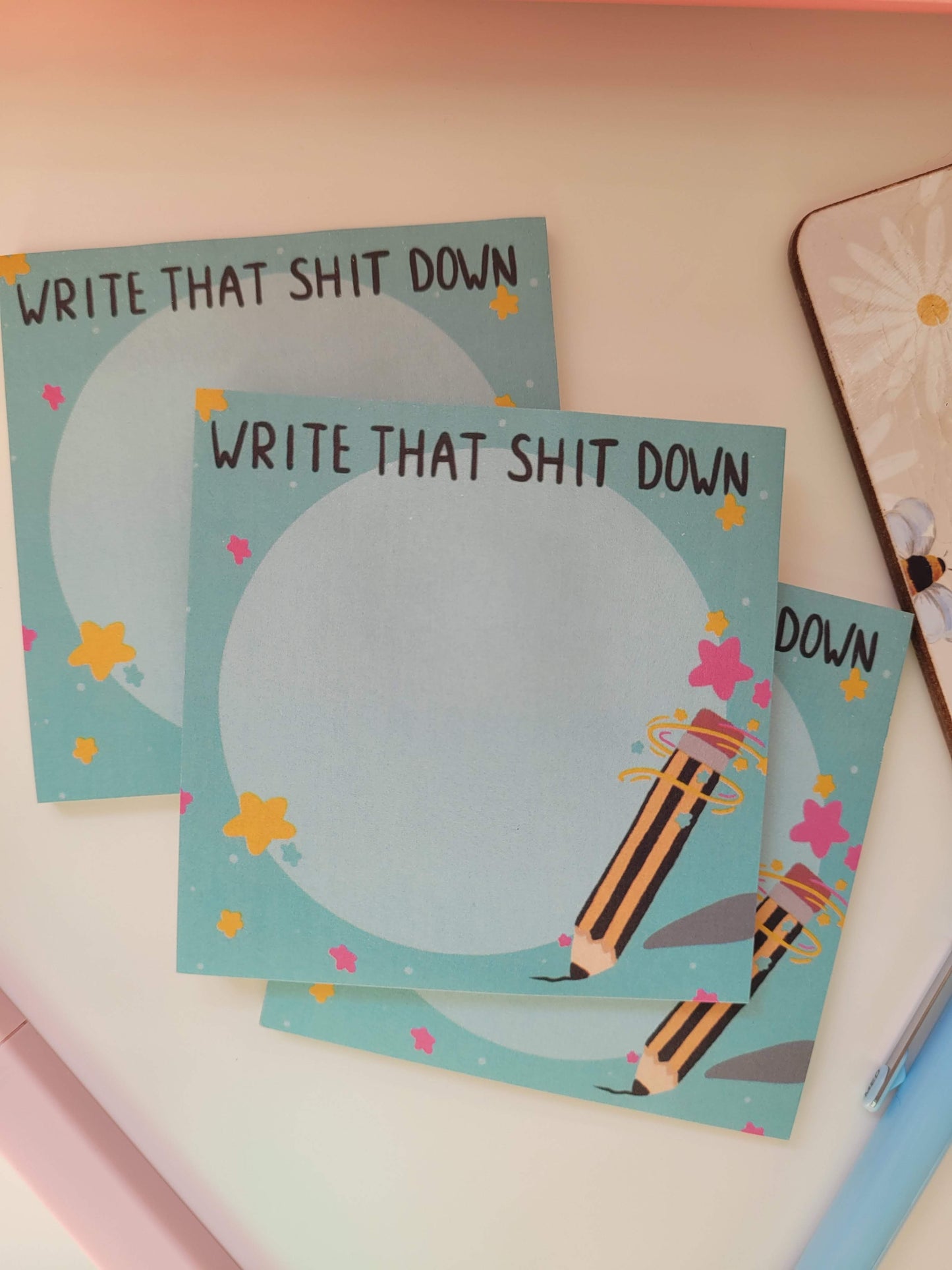 Write that sh*t down sticky note pad