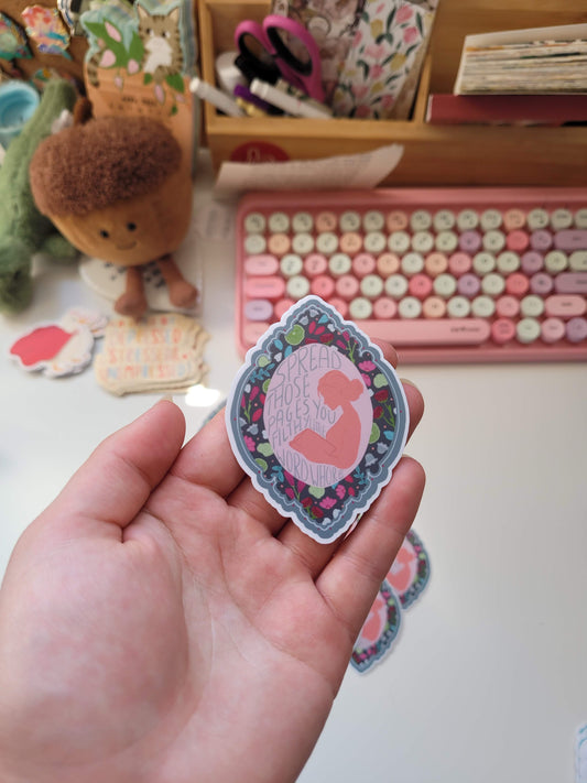 Spread those pages sticker