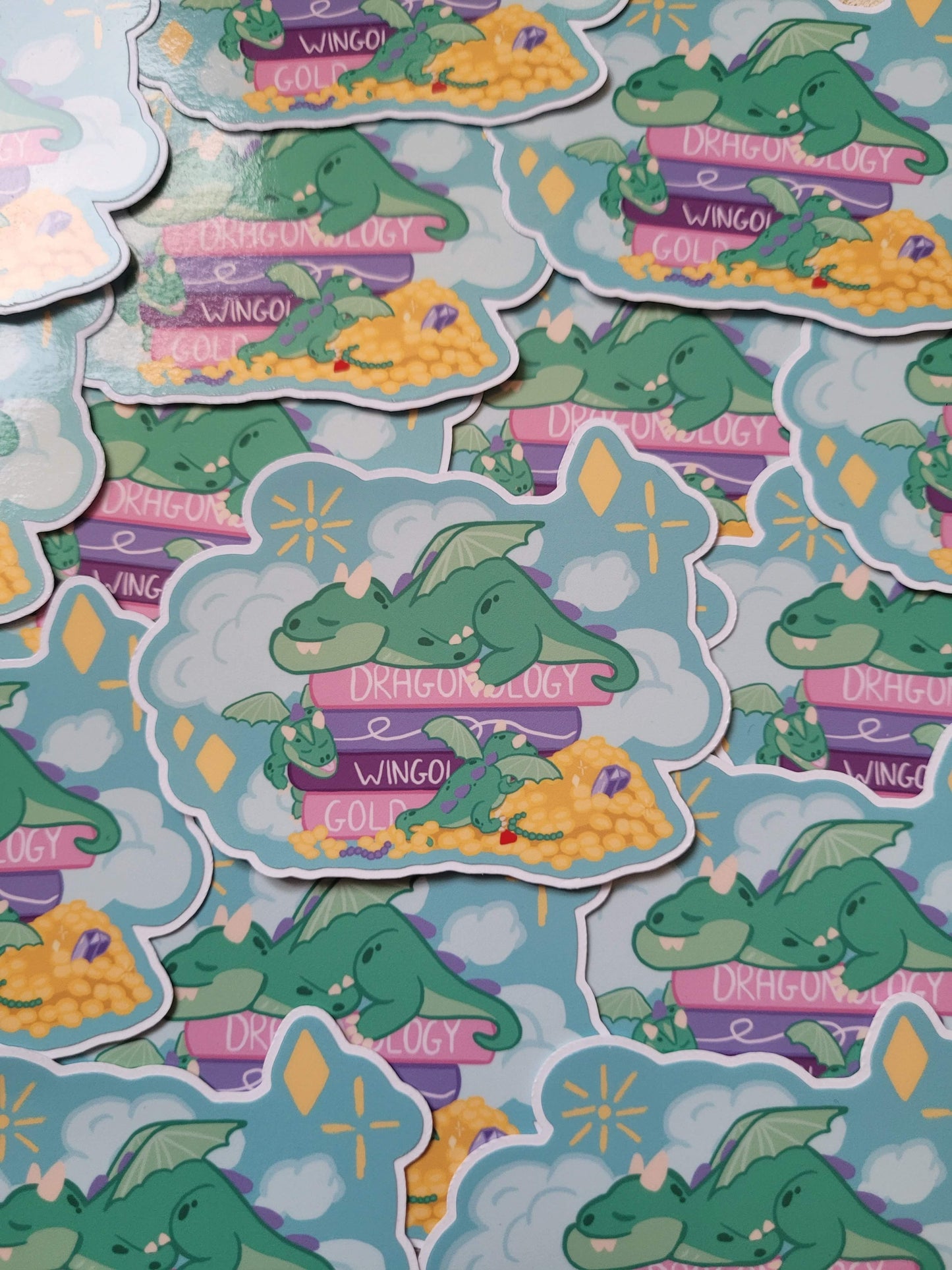 Dragon Bookstack sticker