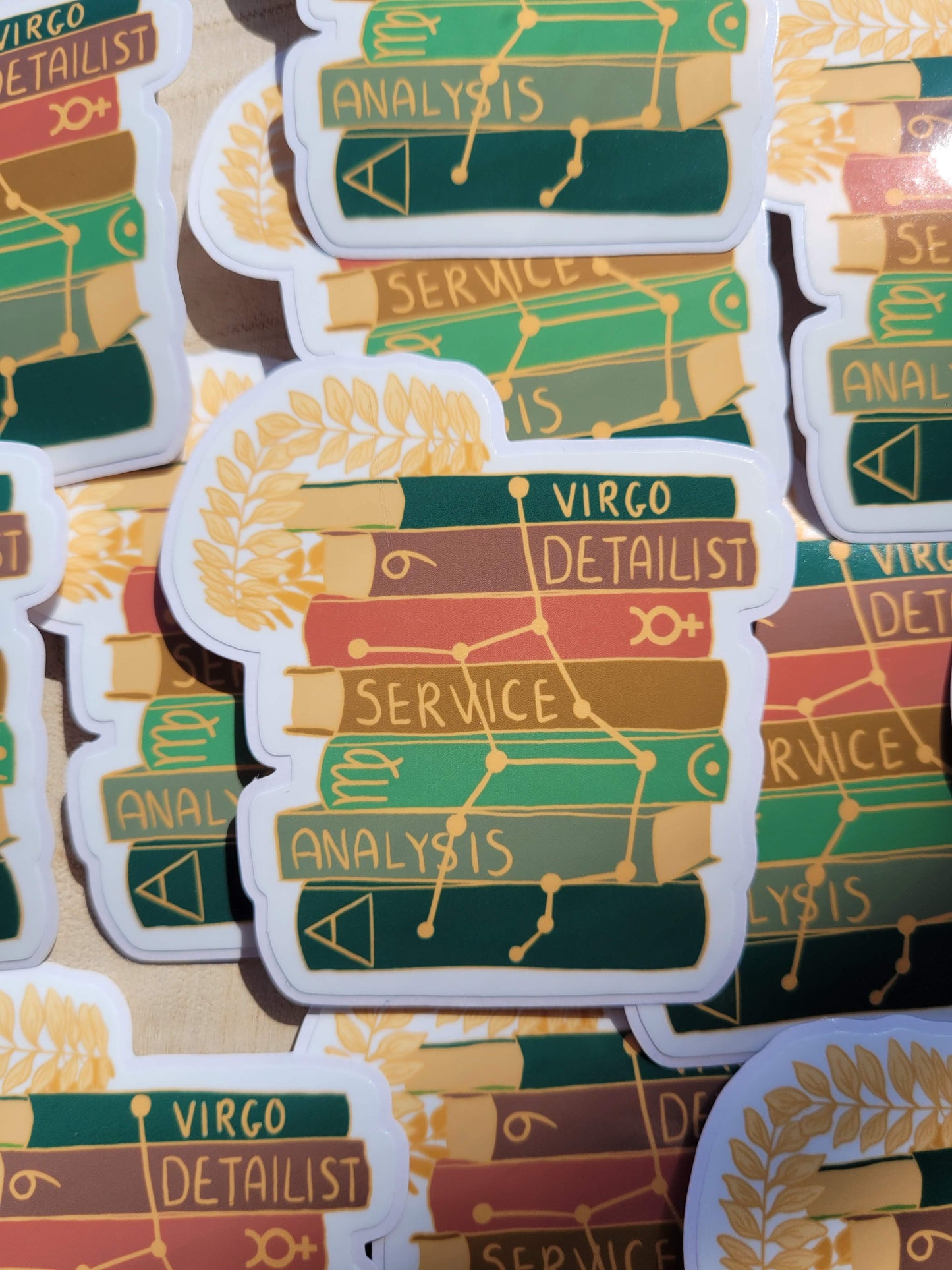 Virgo Bookstack Sticker