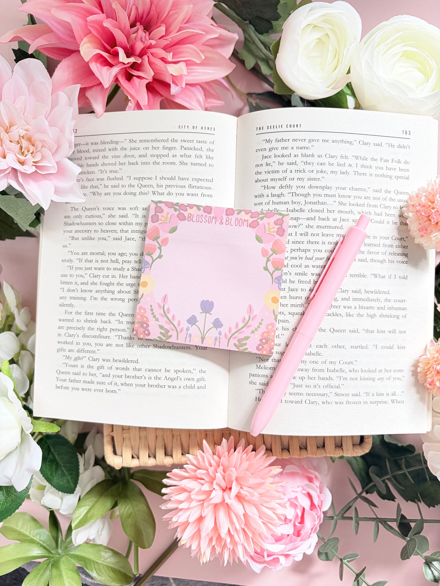 Bloom and blossom sticky note