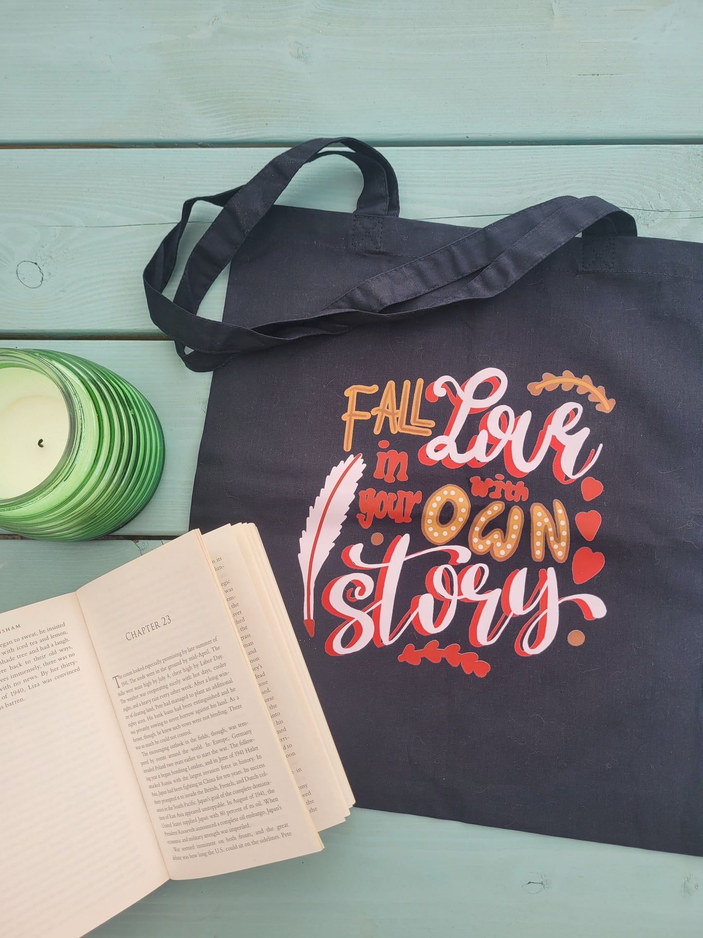 Fall in Love tote bag