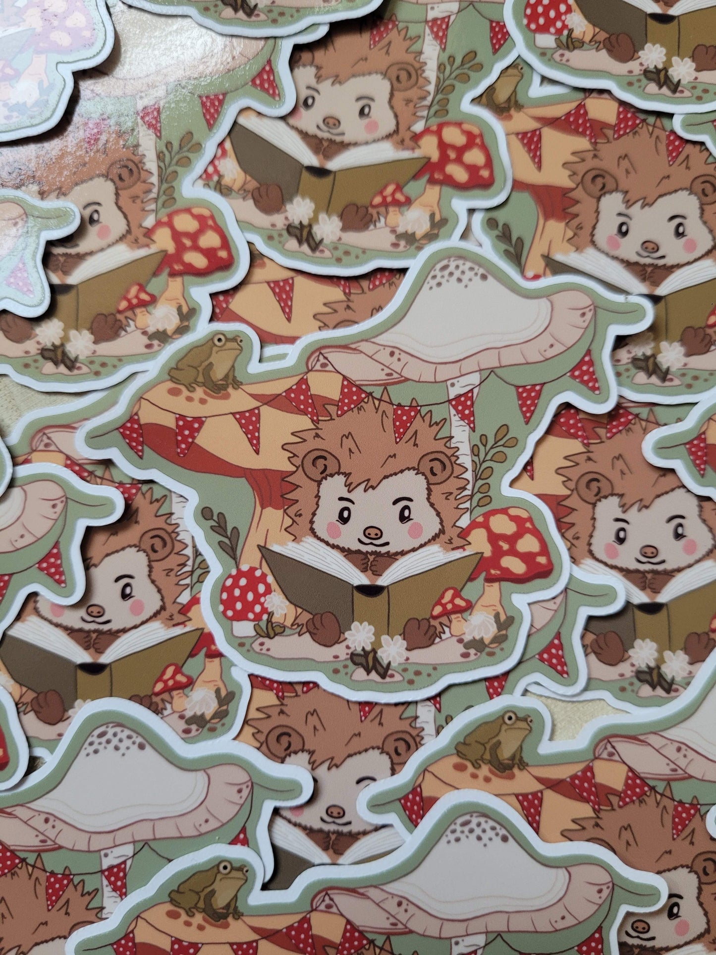 Owen reading sticker
