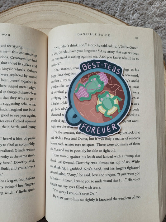 Best-teas frog sticker