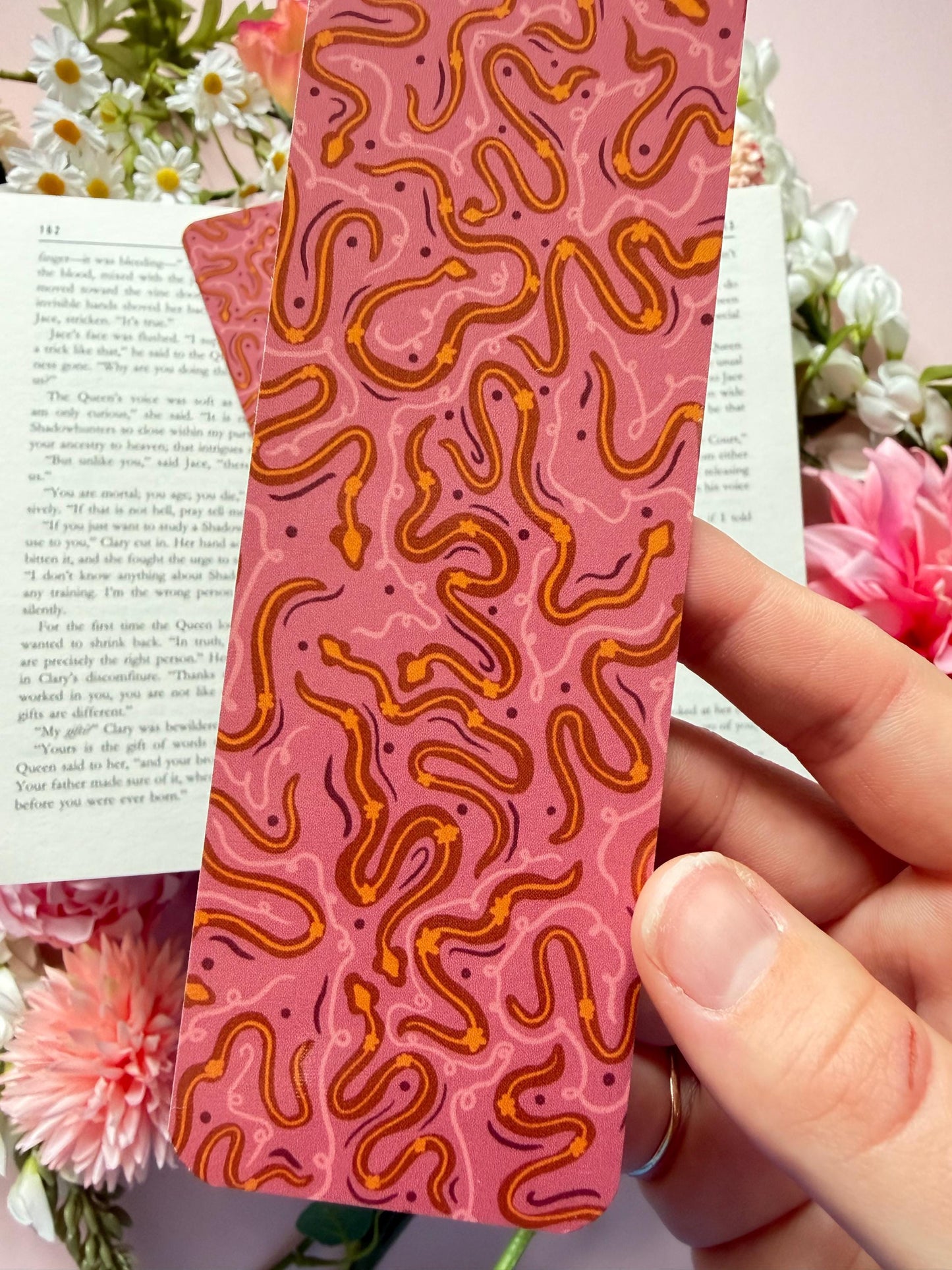 Whimsical Snake Bookmark | Fantasy Reader Bookmark | romantasy bookish gift | celestial snake bookmark