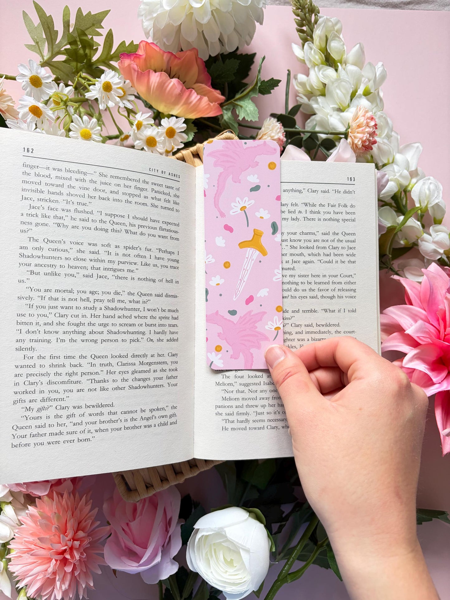 Dragon and sword bookmark, whimsical fantasy bookmark,