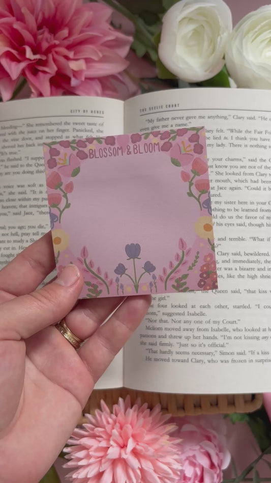 Bloom and blossom sticky note